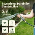 thumbnail image 3 of Vego Garden Leader Hose 16ft with Brass Thread and Swivel Grip Sleeve, 5/8" Leader Garden Water Hose with Male to Female Fittings for Garden & Yard, 3 of 7