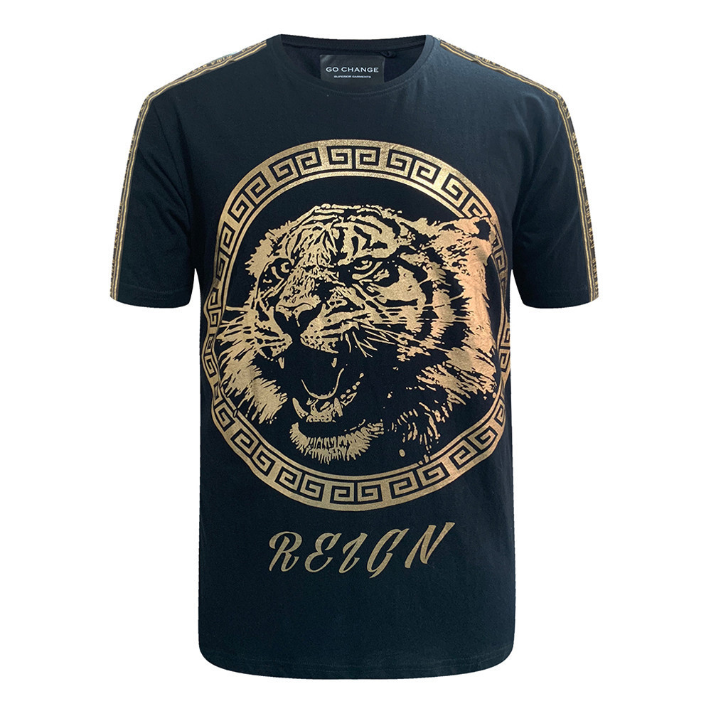 Virtue Gold Foil Tiger Graphic Tee 