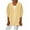 Yellow, variant on Timegard Cardigan for Women Eyelet Petal 1/2 Sleeve Front Open Solid Color Fall Casual Loose Jackets