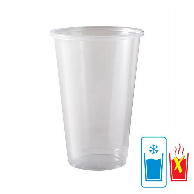 Great Value Everyday Disposable Plastic Cups, Clear, 16 oz, 100