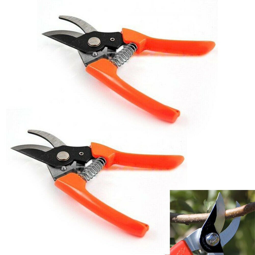 2 Pc 7" Pruning Shears Cutter Home Gardening Plant Scissor Branch