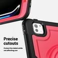 thumbnail image 5 of Dteck Case for iPad Pro 11 inch 2024, Heavy Duty Silicone Case Shockproof Hard PC Protective 360°Rotating Hand Grip Stand Cover with Shoulder Strap for iPad Pro 11-in. (M4) 2024, Rose, 5 of 9