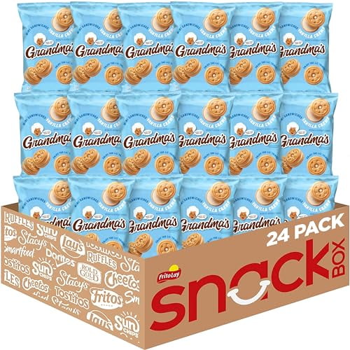 Grandma's Mini Sandwich Crèmes Vanilla Flavored Cookies, 24 Count