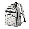 thumbnail image 2 of Alphabet Dinosaur Names Chart Pattern Cute School Backpack Bag for School with Padded Back and Adjustable Shoulder Straps 15.25"x11.5"x5.25", 2 of 5