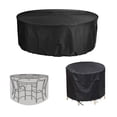 thumbnail image 4 of Cubierta redonda a prueba de polvo e impermeable para muebles, cubierta protectora para muebles de mesa de jardín al aire libre, 4 of 5