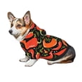 thumbnail image 6 of Goofa Red Hot Chili Pattern Small Dog Sweater Hoodies Pet Grey Hooded Soft Fleece Sweatshirts with Pocket Fall Winter Puppy Cat Sweaters Warm Clothes-Large, 6 of 8