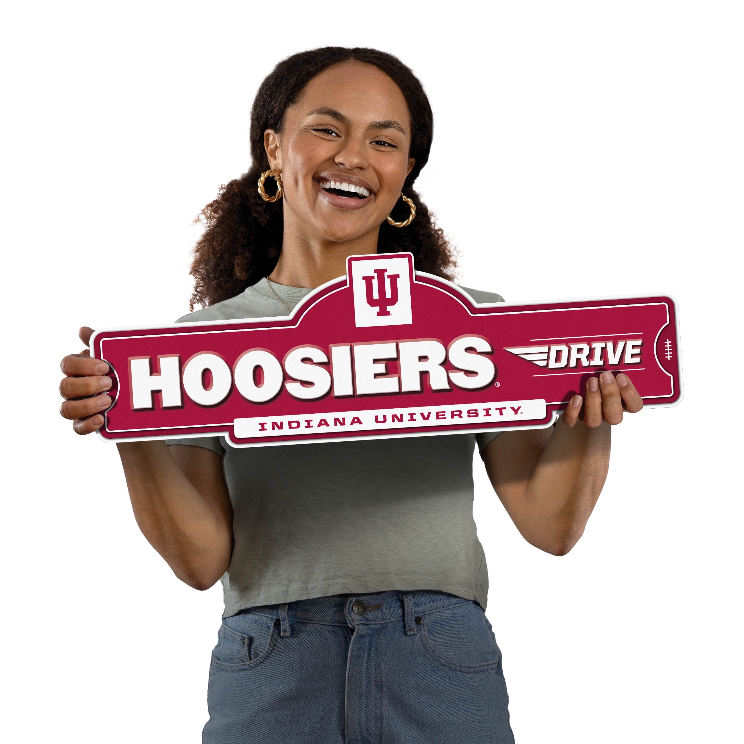 YouTheFan NCAA Indiana Hoosiers Street Sign
