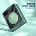 thumbnail image 6 of ELEHOLD for Samsung Galaxy Z Flip 5 Rugged Case with Hinge Protection Built-in Small Screen Protector Hard PC Shockproof Protective Case Slim Lightweight Cover,Green, 6 of 8