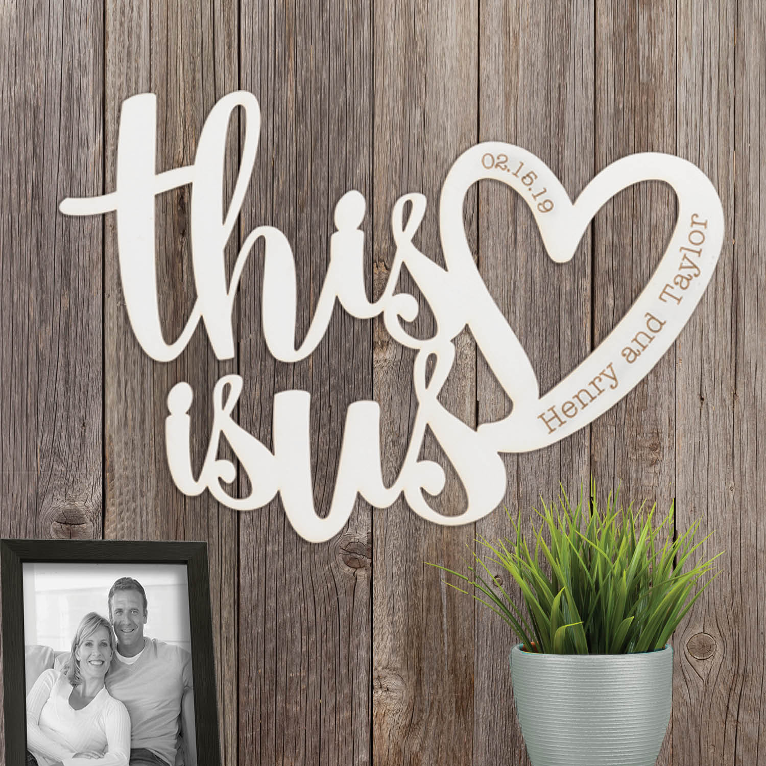 This Is Us Personalized Wood Plaque