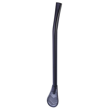

Stainless Steel Filter Straw Mixing Spoon Straw Filter Straw / Black