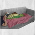 thumbnail image 6 of Avocado Soft Flannel Fleece Throw Blanket, Cut out Slice of Fresh and Healthy Avocado with Vibrant Summer Colors, Cozy Plush for Indoor and Outdoor Use, 50" x 70", Pale Pink Green Brown, by Ambesonne, 6 of 6