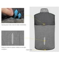 thumbnail image 6 of Little Donkey Andy Men's Lightweight Golf Vest Warm Outdoor Sleeveless Jacket for Hiking Travel Running Casual Gray L, 6 of 8