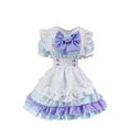 thumbnail image 4 of LOVZFMLL Robe de Demoiselle d'Honneur pour Femme, Mode, Unie, Décontractée, Manches Longues, Col Rond, Festival de Bière, Bleu, G, 4 of 4