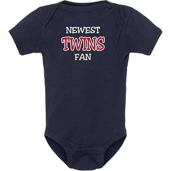 Newest Twins Fan Cute Baby Boy Outfit Baseball Bodysuit (6 Months)