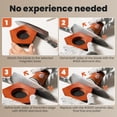 thumbnail image 3 of Rolling Knife Sharpener Kit, Magnetic 5-Angle Base Knife Sharpener with 4 Diamond & Ceramic Discs, Cut-Resistant Gloves Included, Knife Sharpener for Kitchen Made Easy Chef & Pocket Knives, 3 of 3