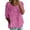 505_Hot Pink, variant on Women's Long Sleeve T-shirt Women'S Print T Shirt Half Sleeved Round Neck Shirt 3/4 Sleeved T Shirt Loose Large Size T Shirt3, Women's Long sleeve T-shirt M