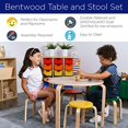 thumbnail image 2 of ECR4Kids Bentwood Table and Stool Set for Kids, Assorted, 2 of 4
