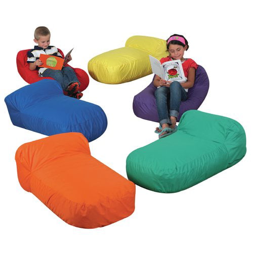 Childrens Factory Cozy Pod Pillows Primary Set of 6 Pillows for Relaxing and Reading Soft Play