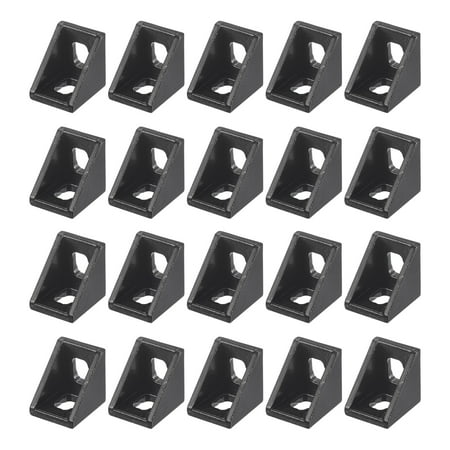 

Uxcell 20Pack Inside Corner Bracket Gusset 20x20x17mm 2020 for 2020 Series Aluminum Extrusion Profile Black