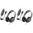 thumbnail image 1 of 2X Auriculares Estéreo para Centro de Llamadas con Micrófono con Cancelación de Ruido para Zoom Skype Office Call Center Home Podcast, 1 of 5