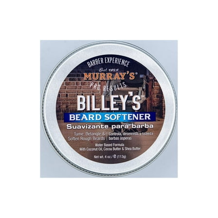 Murrays Billy's Beard Softener, 4 oz., Detangling, Facial Hair, for Men, Cream