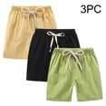 thumbnail image 4 of YunPes 3 Pack Boys Mesh Athletic Shorts Kids Youth Basketball Shorts Cotton Linen Active Quick Dry Gym Sports French Terry Short, 4 of 4