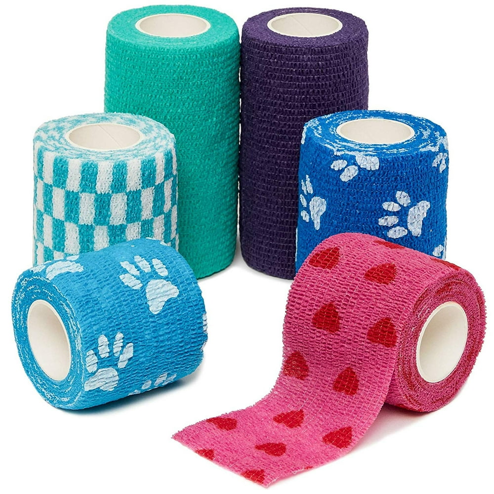 16Pack Self Adherent Medical Vet Tape Wrap Cohesive Bandage for First