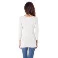 thumbnail image 2 of Scoop Neck 3/4 Sleeve Fitted Top, 2 of 3
