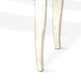 thumbnail image 4 of Rena Side End Table- Scallop Trim- 28 Inch Distressed White Mahogany, 4 of 5