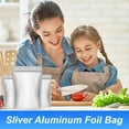 thumbnail image 5 of Mylar Bags for Food Storage, 100 Pack 4" X 6" Foil Bags, Reusable Food Storage Bag, Freshie Bag, Stand-Up Zipper Pouches Resealable for Long Term Storage (100pcs), 5 of 7