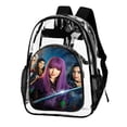 thumbnail image 2 of Film Descendants 2 Transparent Backpack Student School Bag Satchel Bookbag Large Capacity Clear Through Daypack Unisex Travel Bag 17 Inch, 2 of 7