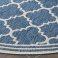 thumbnail image 5 of SAFAVIEH Beach House Wendy Geometric Indoor/Outdoor Area Rug, Blue/Ivory, 6'7" x 6'7" Round, 5 of 16