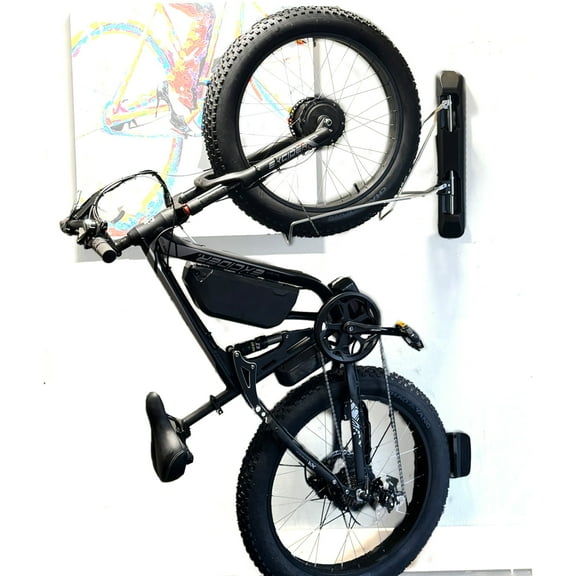 Bike Storage Rack: Swivel Wall Mount for Effortless Indoor Storage - Space-Saving Design with Swivel Arms. Ideal for Home, Garage, Bike Park (Fat Bike Rack (TIRE WIDTH 2.8''~5''))
