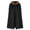 Black, variant on KICILVS Medieval Costume Women Layered Capelet Cloak Faux Fur Collar Long Renaissance Halloween Cosplay Cape Coat Wear