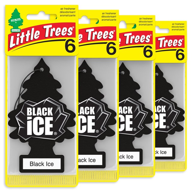 Assainisseurs d'air LITTLE TREES Black Ice 24 Count