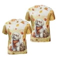 thumbnail image 3 of Welcome Fall Havanese Enjoys School Time Autumn Fall Leaves All Over Print 3D Shirt Unisex Merch Havanese Dog Lover Gifts Idea - 02013, 3 of 6