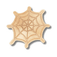 thumbnail image 2 of Unfinished Wood Etched Spider Web Shape 16" / 1/8", 2 of 2