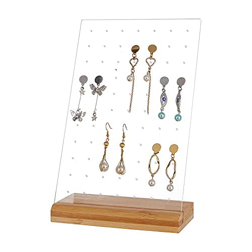 Acrylic Earring Display Earring Holder Earring Display Stands for Selling  Earring Organizer Earrings Display Pegboards Wood Base - China Display Rack  and Jewelry Display price