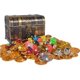 thumbnail image 1 of Cofre del tesoro Cofre del tesoro Monedas de oro pirata Juguete del tesoro pirata, 1 of 2