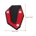 thumbnail image 2 of SHOWERORO Roja Para Pata Lateral De Motocicleta Resistente Para Estacionamiento Y Protección, 2 of 7