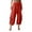 Red, variant on cfhntfmh Capri Pants for Women Soft Stretch Wide Leg Yoga Cropped Pants with Pockets Loose Casual Summer Pants