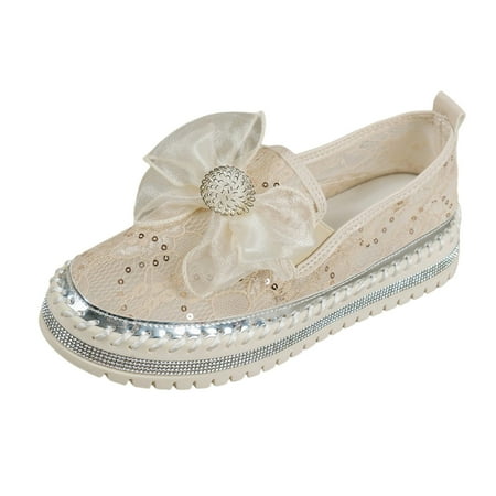 

Blphud Casual Womens Shoes Summer Shoes for Women 2024 Casual Business Casual Work Shoes for Women Ladies Fashion Rhinestone Sequin Decorative Mesh Bow Thick Sole Casual Shoes Beige 37