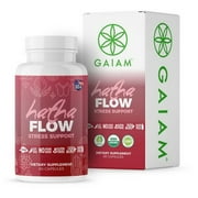 Gaiam Organic Hatha Flow Stress Support Capsules, 60 Ea, 6 Pack
