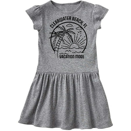 

Inktastic Summer Vacation Mode Clearwater Beach Florida Gift Toddler Girl Dress