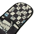 thumbnail image 4 of Yayeee Double Oven Mitt Kitchen Heat Resistant Baking 35" x7" Quilted Glove, Blue and White Cat, 4 of 6