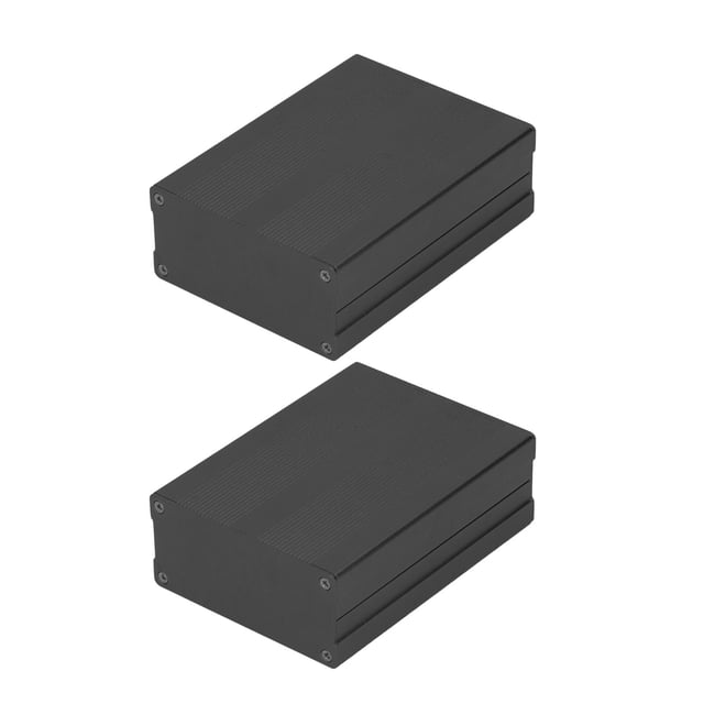 Electronic Project Enclosure, Waterproof Electronic Project Box Sandblasting Oxidation For Decoder Black