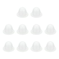 10pcs Hole Plug 1/4 Inch (7.2mm) Button Plugs Fit for 6mm Hole, Snap in Locking Hole Tube Plug Gel, White