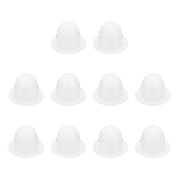 10pcs Hole Plug 1/4 Inch (7.2mm) Button Plugs Fit for 6mm Hole, Snap in Locking Hole Tube Plug Gel, White