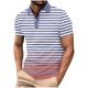 thumbnail image 1 of Mens Manga Corta Botón Abajo Camisas con Bolsillo Pulover Botón de Impresión de la Camisa de Solapa de Poliéster Cuello de Vuelta, Blusa Casual para Hombres, 1 of 5