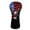 American Flag Eagle, variant on Yuyamidu American Flag Golf Club Head Covers for Woods, Driver, Fairway, Hybrid Eagle Golf Headcover Waterproof PU Leather Golf Head Cover